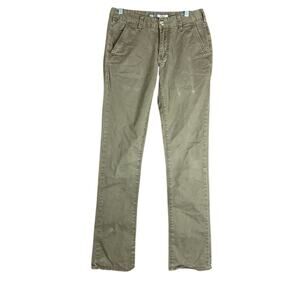 BKE Casual Womens Pants Brown Alec Mid Rise Straight Leg Stretch 27 Regular